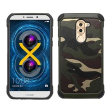 ITEUU 6x армейский Камуфляжный жесткий чехол для huawei Honor 6X чехол s силиконовый+ PC противоударный чехол для Honor 6X