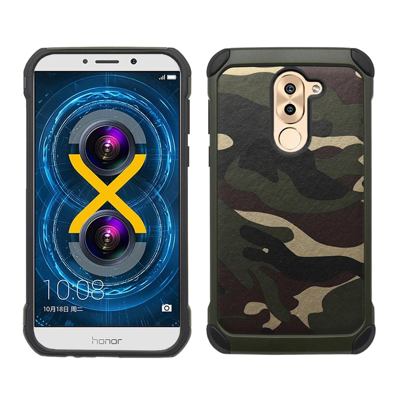 ITEUU 6x армейский Камуфляжный жесткий чехол для Huawei Honor 6X силиконовые + ПК