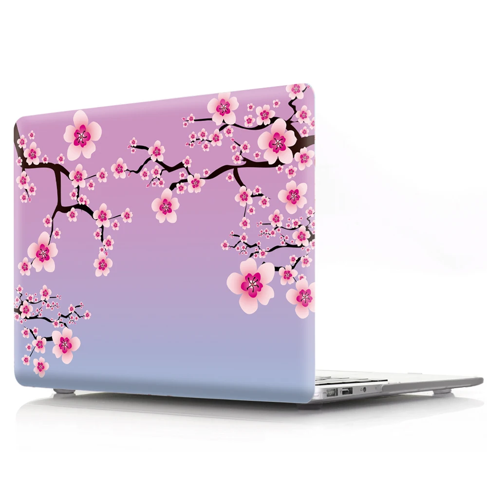 Цветной чехол для ноутбука с цветочным принтом для MacBook Air retina Pro 11 12 13 15 для MacBook New Air 13 с сенсорной панелью New Pro 13 15