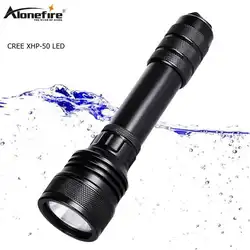 Alonefire dv48 мощный Dive Факел CREE xhp50 Дайвинг Факел Flash Light lanttern Подводные лампы