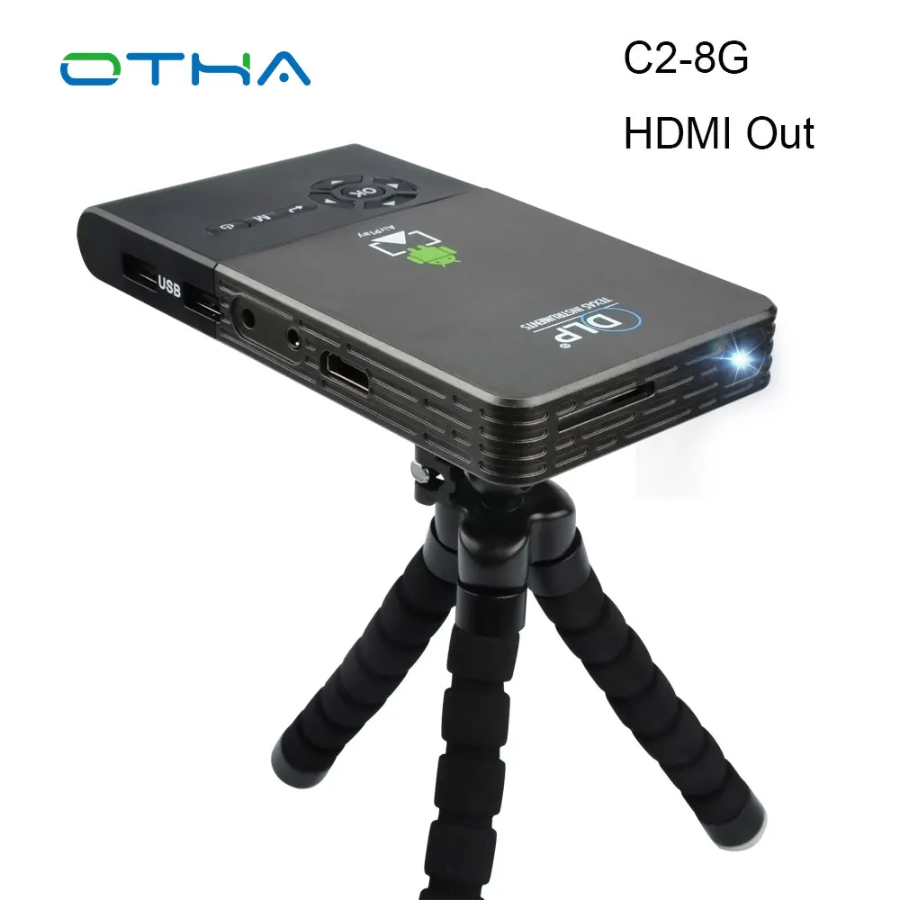 OTHA 100 ANSI Lumen Mini Projector Full HD for Android 4.4 WiFi