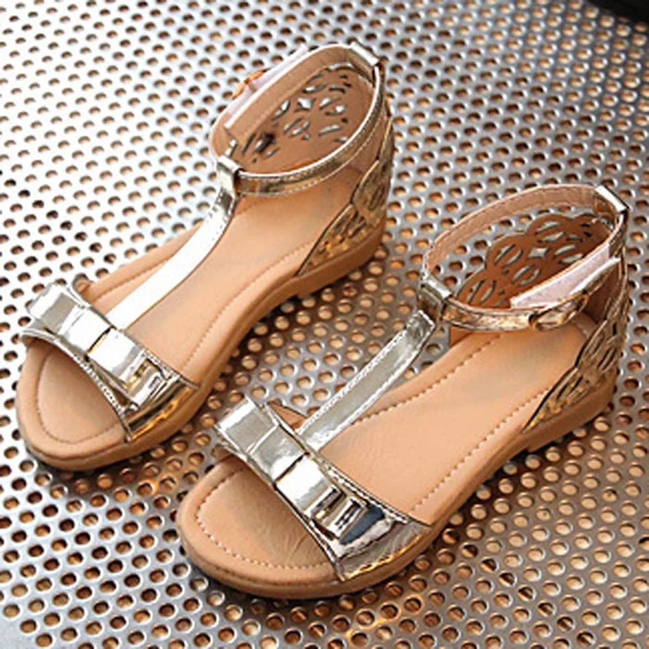Kitiin Recortes Sandalias Niños Chicas 2017 Verano Niños Niñas Playa  Zapatos Adolescentes Del Nudo Del Arco Princesa de La Sandalia de Gladiador  Niño calzado|girls sandals|kids girl sandalsgirls beach shoes - AliExpress