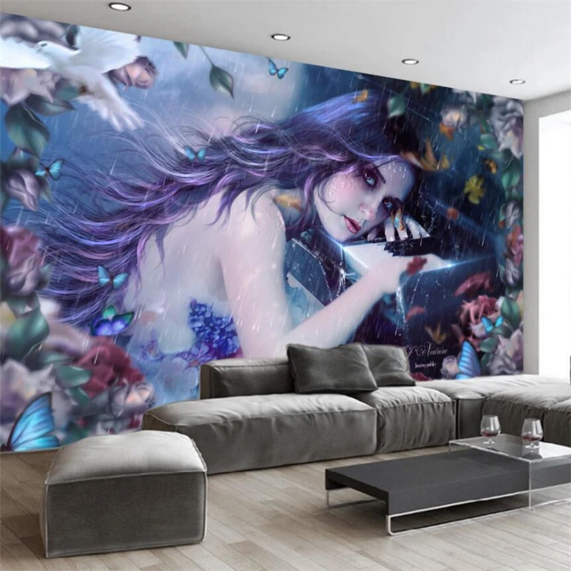 Wellyu Dreamy мультфильм длинные волосы красивая девушка инструменты большое