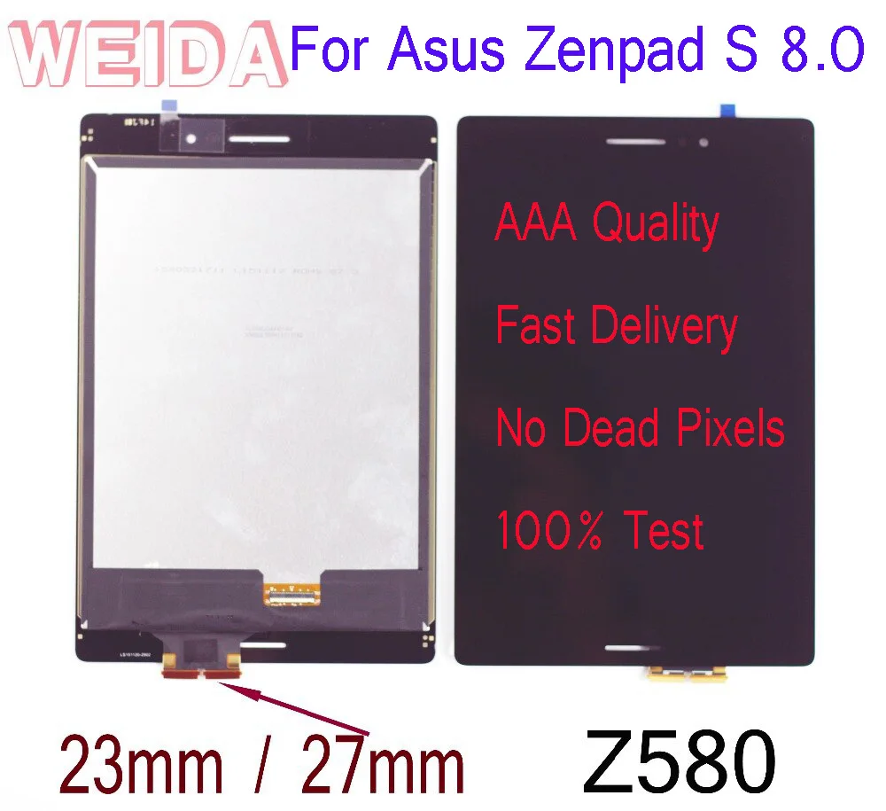 Сменный ЖК-дисплей WEIDA " для Asus Zenpad S 8,0 Z580 Z580CA, сенсорный ЖК-дисплей в сборе с рамкой Z580C Z580CA