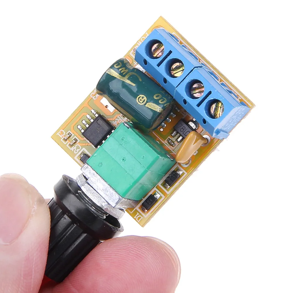 

Mini DC Motor PWM Governor 3V6V12V24V35V 5A Speed Switch Ultra Small LED Dimmer