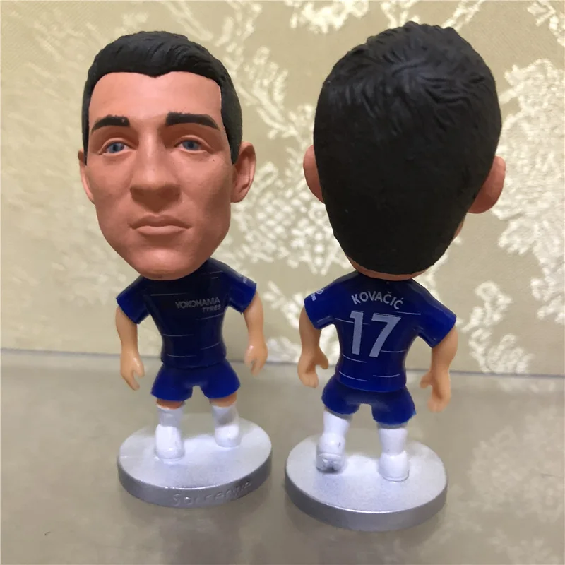 

Soccerwe Football Star Dolls CHE$Lsea 17# Kovacic 2019 Season Figure for Souvenir Gift Blue Kit New Head Collections
