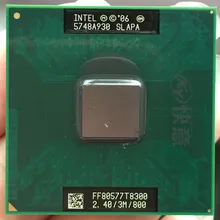 Для intel cpu ноутбук Core 2 Duo T8300 cpu 3M кэш/2,4 GHz/800/двухъядерный процессор для ноутбука GM45