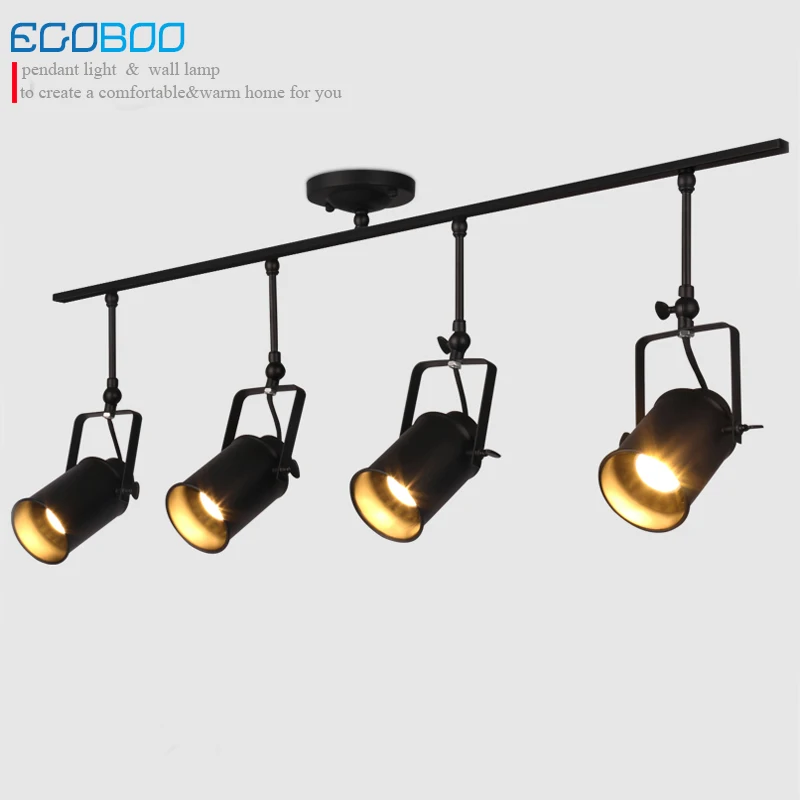 Vintage Led Loft Ceiling Light Creative Iron Metal Hanging Lamp Fixture American Bedroom Retro Decorative Ceiling Lights E27lamp