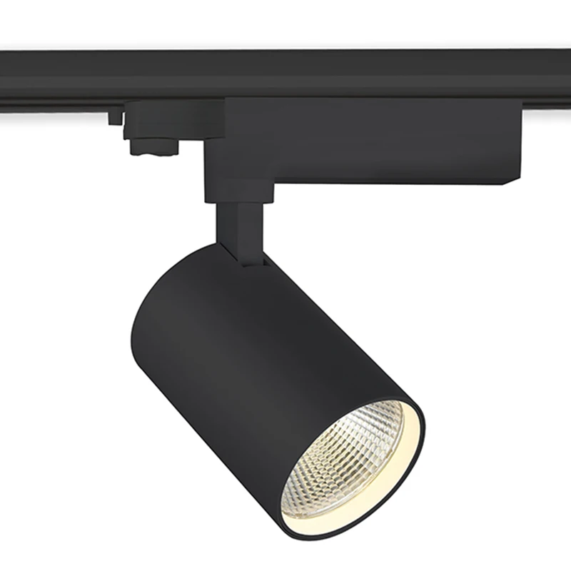 Светодиодный удара фонарь с креплением на рельс AC220V Spotlight Регулируемая направляющая следить лампы освещения для Молл выставка Office черный/белый
