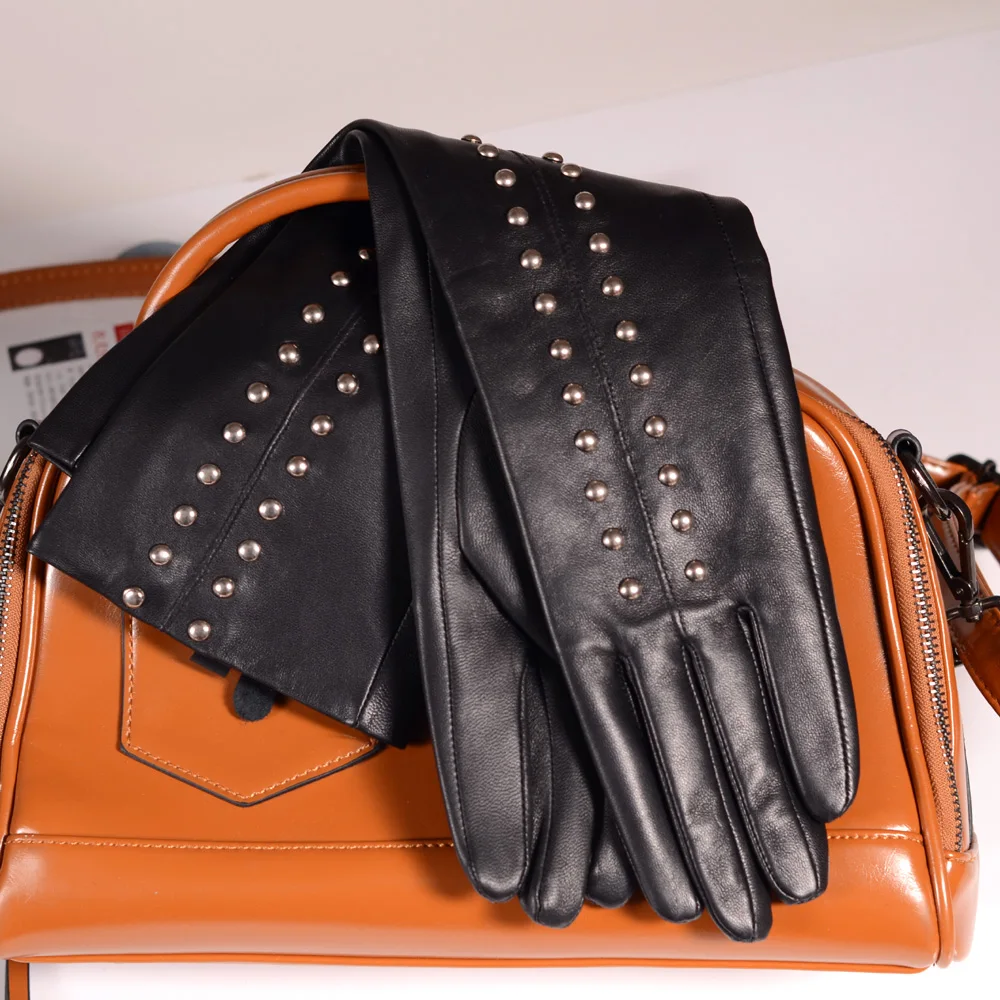 40-45-50cm-women's-ladies-real-leather-rock-rivet-overlength-punk-party-evening-opera-long-gloves