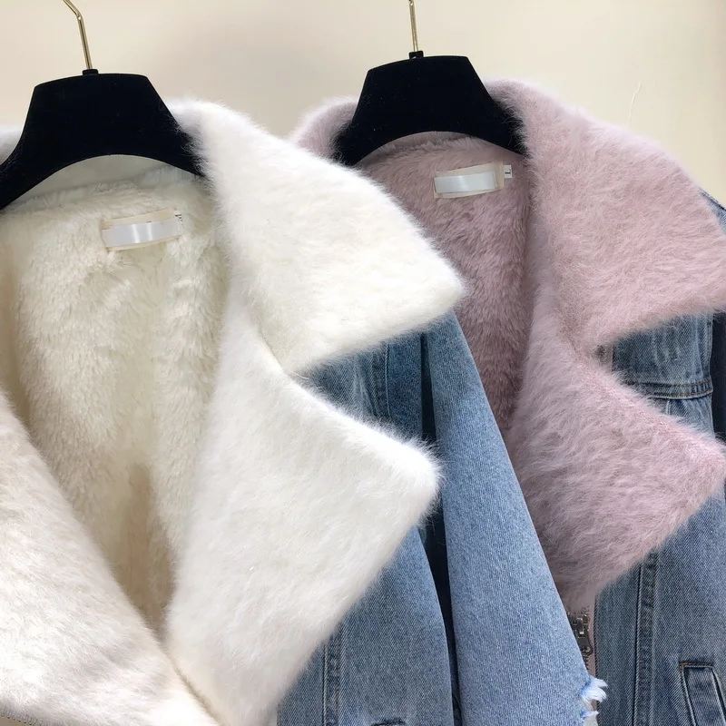 Mode Denim Couleur Manches Longues Veste Coréen Harajuku rose Femmes Automne Hit De Féminine Manteaux Beige Style 2018 Vêtements rFxr0S