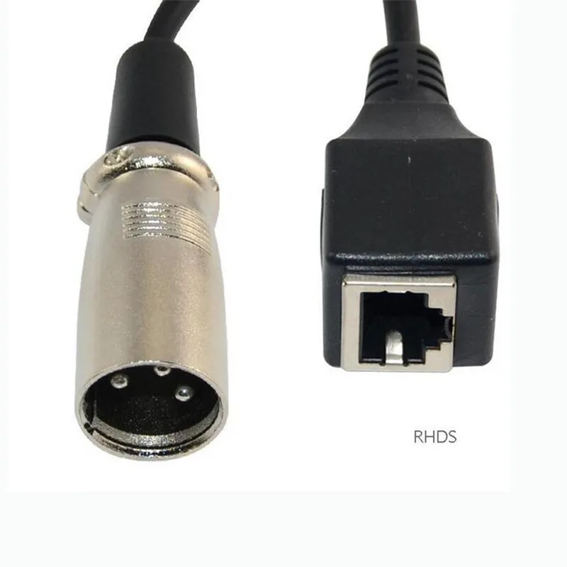 JSJ XLR head spin line XLR3 to RJ45 mother extension male светодиодный Соединительный кабель 15 см|xlr xlr| |