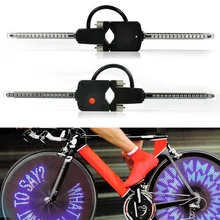 New PC Programmable Wireless LED Custom Message Bike Cycle Motor Wheel Lights Personalized Letter Words Reflective Bike Light