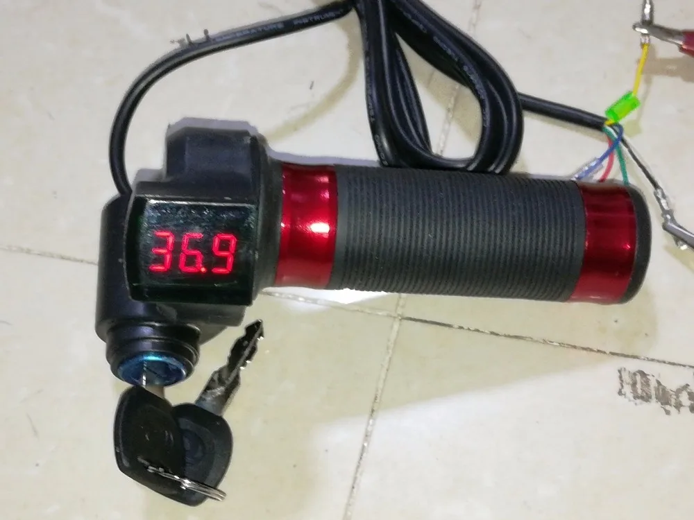 Excellent DC 12V 24V 36V 48V 60V 72V Electric Scooter Twist Throttle 3 Wire Speed Control Power Display LED 0 Excellent DC 12V 24V 36V 48V 60V 72V Electric Scooter Twist Throttle 3 Wire Speed Control Power Display LED 0
