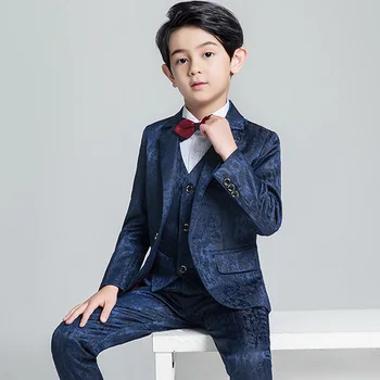 

Kids Wedding Suit Blazer Boys Suits Formal Single Button Solid Suit For Kids 1Set Formal Children's Costume Tuxedos Suit Z934