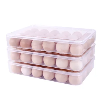 

Food Container Eggs Storage Box Fresh keeping Kitchen Box Egg Holder for Refrigerator Food Dumplings Egg Container Kitchen Items