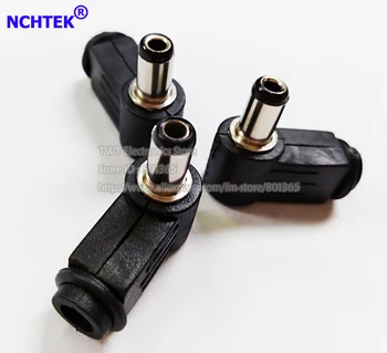 

NCHTEK DC male plug 5.5x2.5mm Angle 90 degree L type DC Power Connectors 5.5/2.5. , black plastic ,50pcs , Free shipping