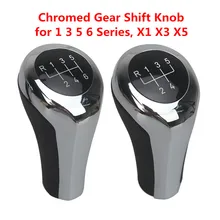 Chromed Gear Shift Knob for BMW 1 3 5 6 Series E46 E53 E60 E61 E63 E65 E81 E82 E83 E84 E87 E90 E91 E92 X1 X3 X5 Shifter Lever