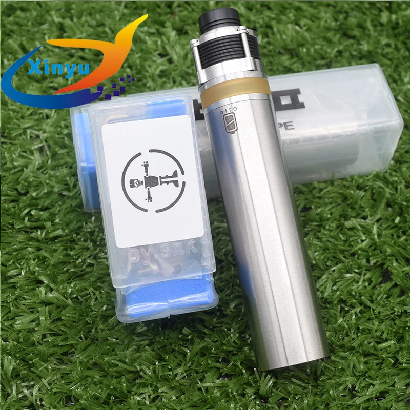 SXK Atto Mech Mod 316ss стильная 18350/18650 батарея vape sxk Pyrogeyser RDTA Frankenskull регулируемый комплект