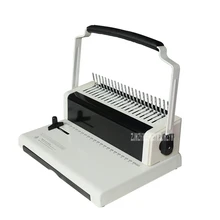 DC-2100 расческа-Тип резиновое кольцо зажим переплетная машина A4 Бумага тонкий пояс, который крепится на 21-отверстие файл пробивая машина Регулируемый расстояние между отверстиями