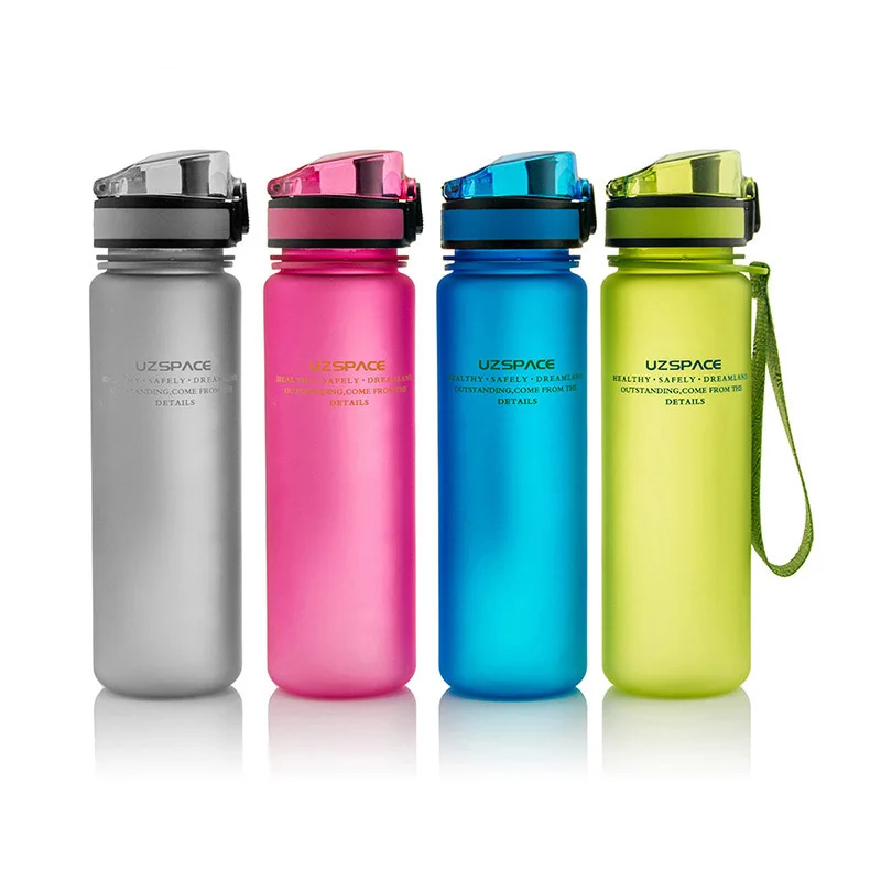 

1000ml Eco-friendly Water Bottel Sports 4colors Coffee Milk Tea Travelling Hiking Climbing Cycling Bottle BPA Free