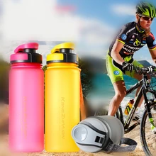 500-600 ml mi Botella de Agua de Plástico (BPA Libre) Espacio A Prueba de Fugas portátil taza de Té coctelera Botella De Ciclismo Gimnasio de la escuela botella de bebida