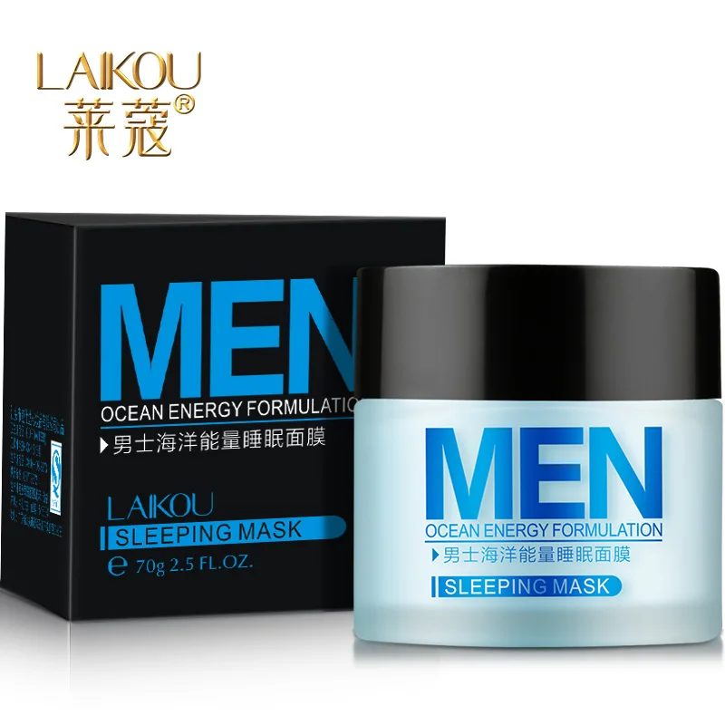 Affordable Chance for  LAIKOU Men Sleep Mask Face Mask Ocean Energy Formulation Moisturizing Oil-control Men's Skin Care P