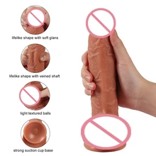 CPWD 10 Frequency Vibration Electric Vibrating Dildo Double layer Silicone Sex Toy Female Vaginal Massage Plug Masturbation