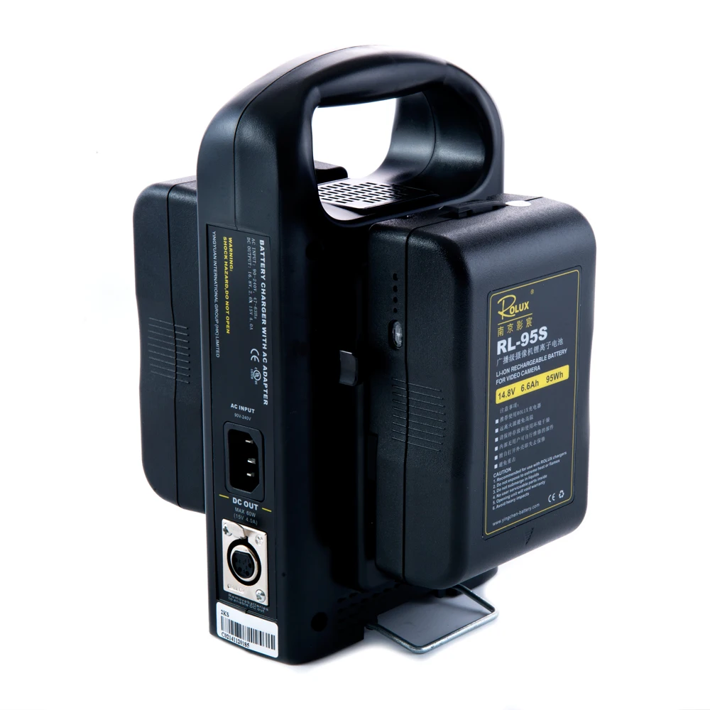 2 x камера Литий-ионная батарея 95Wh 14,8 V+ двойное зарядное устройство питания для DSLR камеры sony V-mount V Lock
