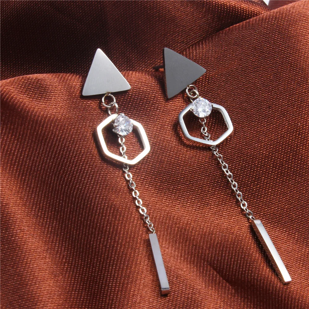 

XUANHUA Stainless Steel Charm Ladies Stud Earrings For Women Jewellery Fashion Jewelry Accessories Bohemian Mass Effect