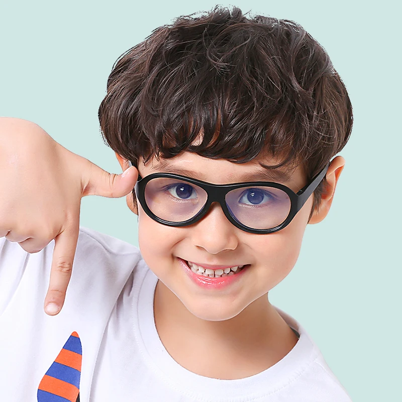 

AORON High Quality Kids Anti-blue Blocking Glasses UV400 Computer Goggles Child Eyewear Frames Eyeglasses For Myopia