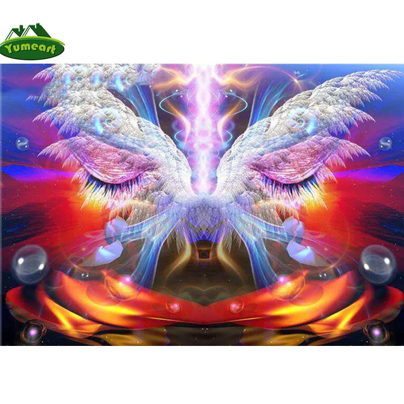 YUMEART DIY Алмазная Art Magic с рисунком крыльев квадратные картины алмазами миф Дракон