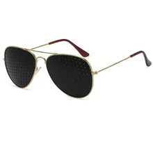 1 шт., очки для защиты от близорукости, с отверстием, с отверстием, солнцезащитные очки, для упражнений на глаза, зрение, улучшенное естественное исцеление, Уход За Зрением, очки