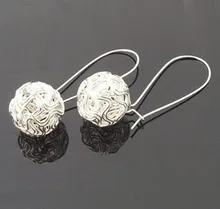 Free Shipping Wholesales New Hot Fashion Western Hollow Spherical Vintage Earrings Jewelry