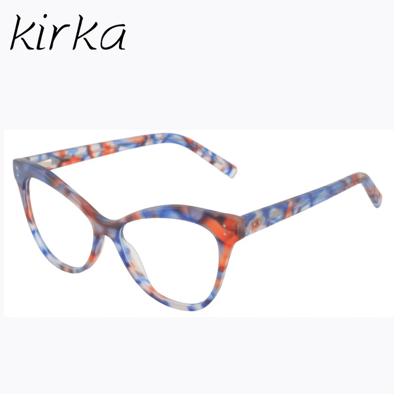 Кирка, женские оптические очки, оправа кошачий глаз, оправа для очков, очки для чтения, аксессуары, женские очки, оправа для близорукости - Цвет оправы: A16408C3