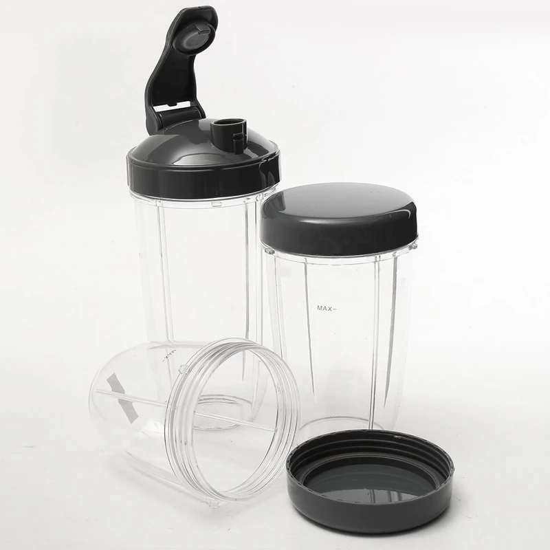New 3pcs Cups 32oz Colossal +24oz Tall&Small Cup +3 Lids Set For Nutribullet Blender