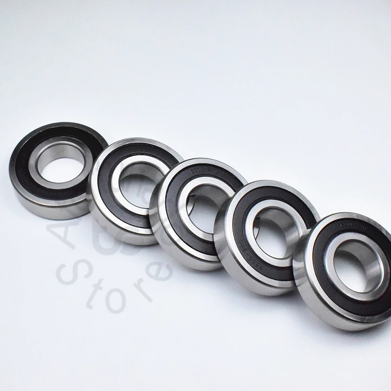 6308RS 40*90*23(мм) 1 шт., подшипники ABEC-5 Резина Тип крышки 6308 хром сталь глубокий паз подшипник 6308RS