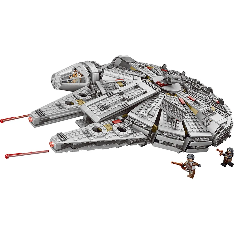 LELE 35002 Series Star Wars Model kits Millennium Falcon Force Awakens 5382Pcs Model Building Blocks Toys for Children Gifts