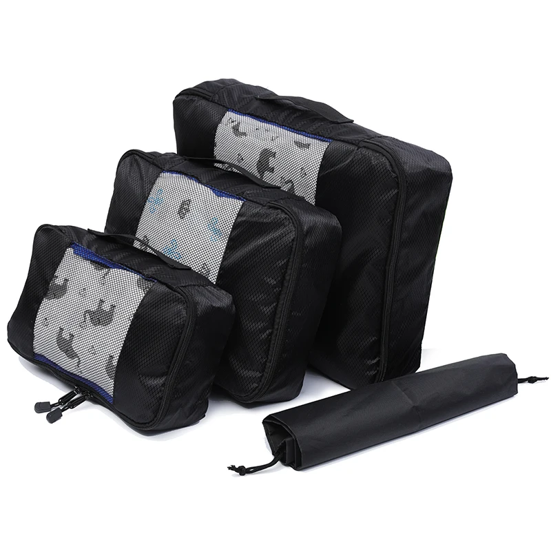 

QIUYIN Unisex Clothing Sorting Organize Wholesale Packing Cube Travel Bag System Durable 3 Pieces Set Large Capacity Of Bags