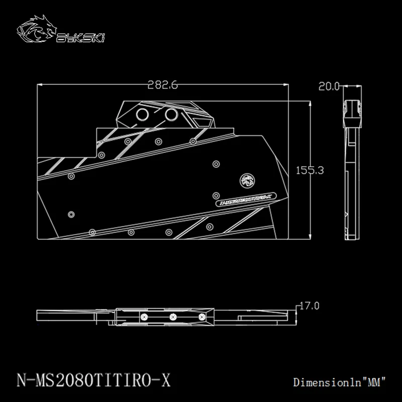 Bykski N-MS2080TI TRIO-X видеокарта блок водяного охлаждения для Micro Star RTX 2080 Ti GAMING TRIO mlong