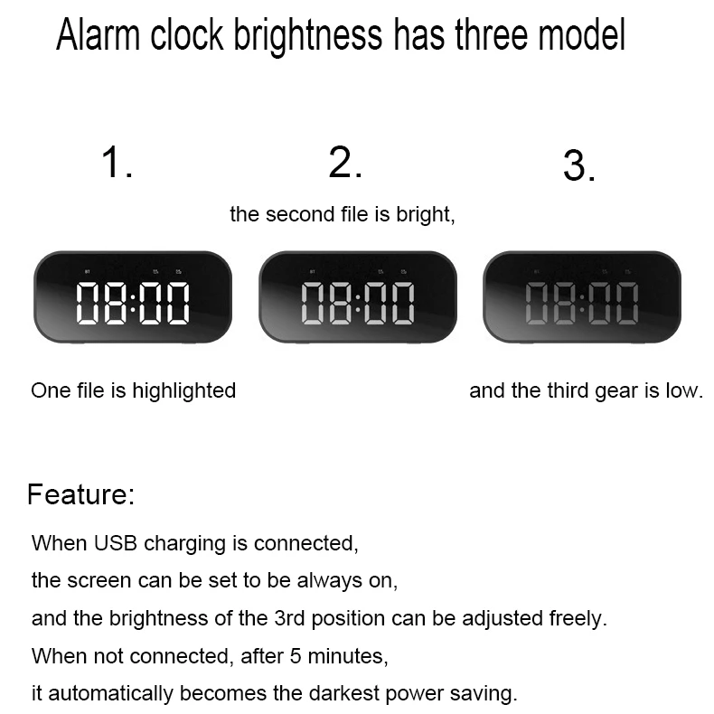 Bluetooth Speaker subwoofer Wireless Stereo Music Soundbox with micphone LED Clock Alarm TF AUX bass 4D VS anker soundcore 2 (2)
