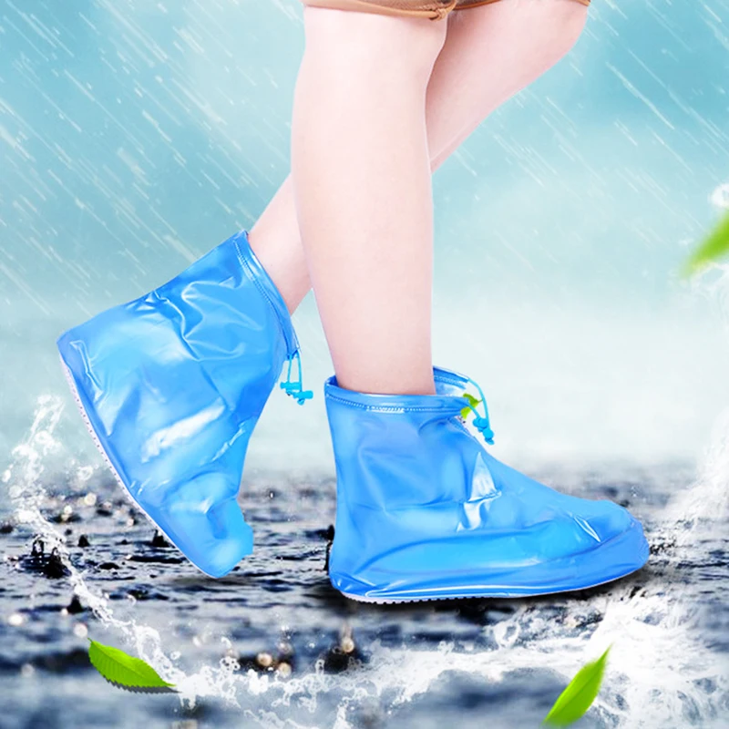 Водостойкая защитная обувь разных размеров; чехол для обуви унисекс на молнии; непромокаемые бахилы с высоким берцем; нескользящие Чехлы для дождливой обуви