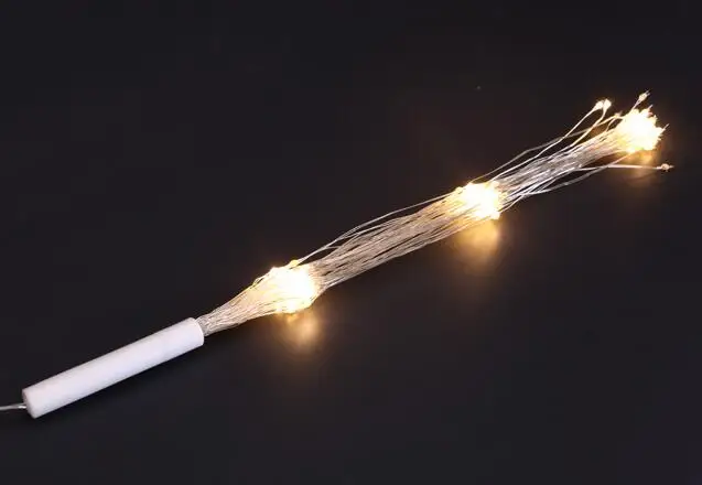 8 режимов Батарея Powered сказочных DIY фейерверк Рождество взрыв Свадебные светло-медный провод висит Starburst год праздник освещения