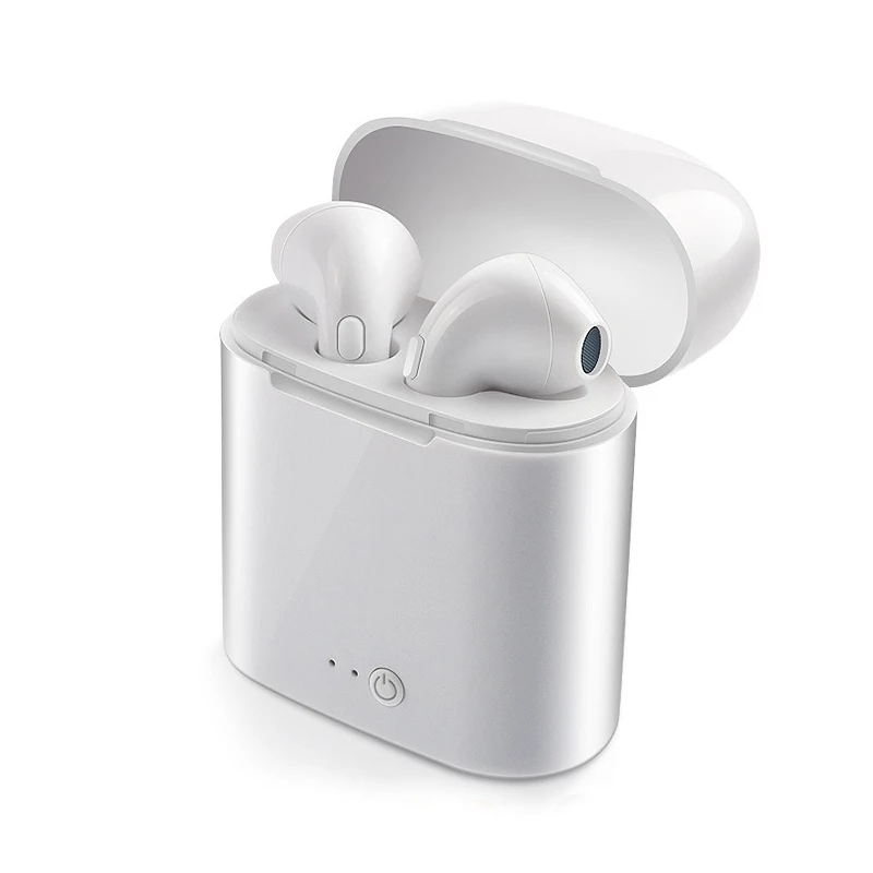 

I7 mimi TWS Wireless Bluetooth Earphones Stereo Sport Headset Handsfree Headphone With Mic 350mAh Charging Box For iPhone Huawei