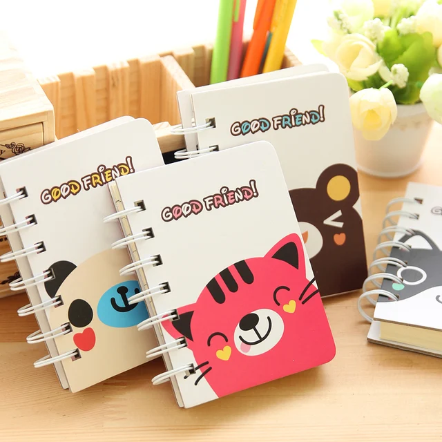 Creative Children Stationery Cartoon Small Animal Print Hard Copy