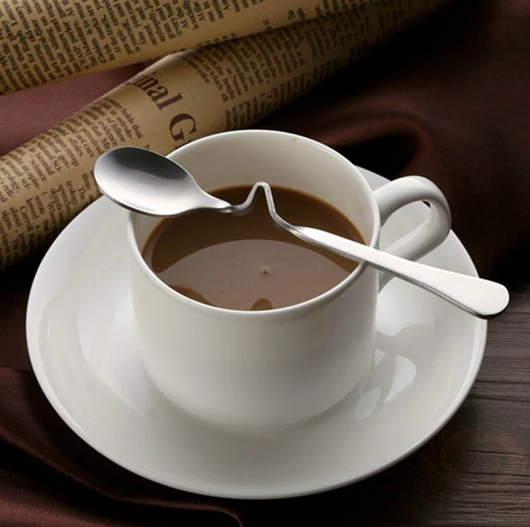 

20pcs Tea bent spoon coffee stainless steel coffee spoon Dessert Coffee Stirring Spoons twisted spoon coffee& tea tools