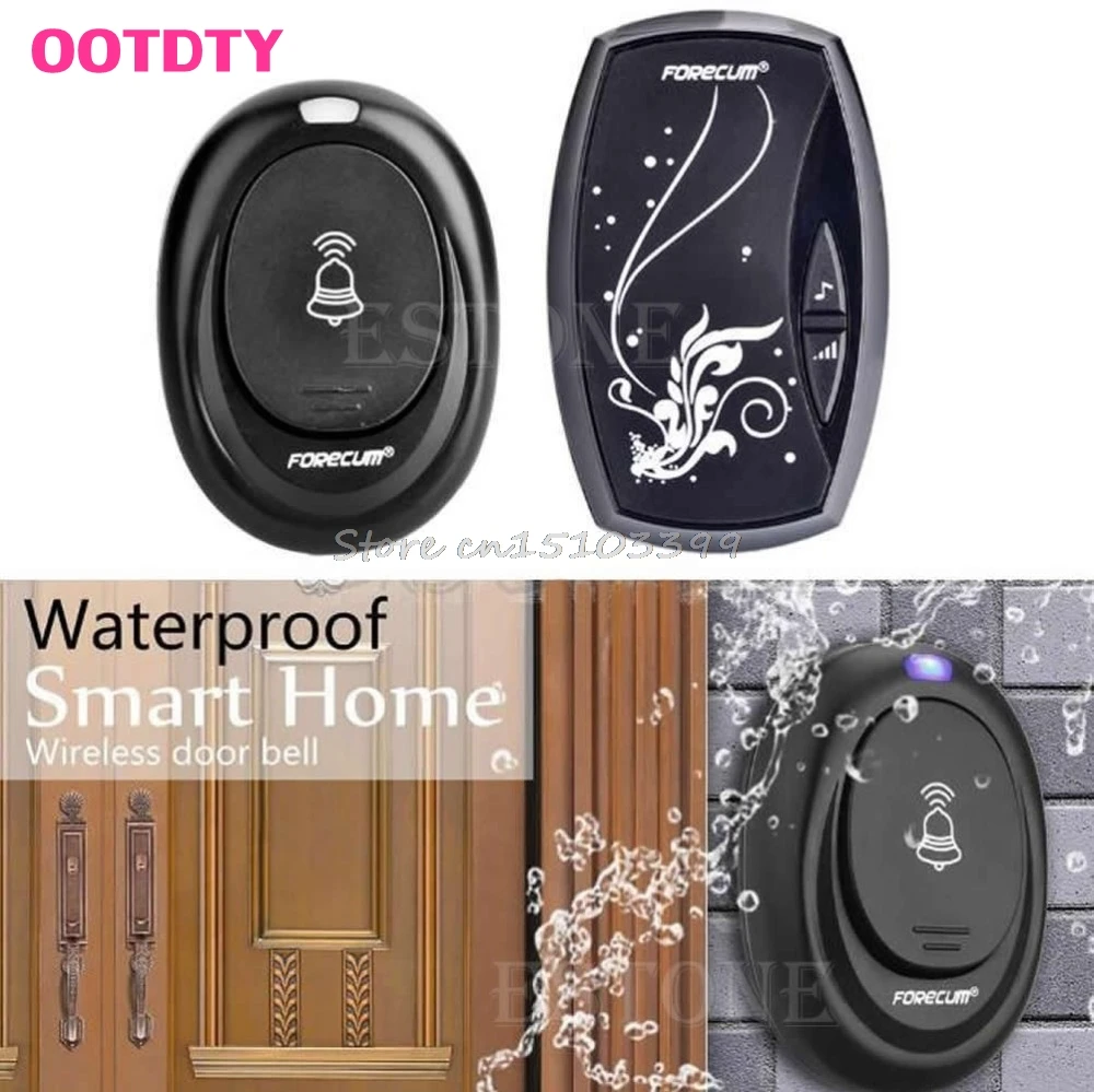 

36 Songs Wireless Receiver Remote Control 100M Waterproof Doorbell Door Bell Drop Ship