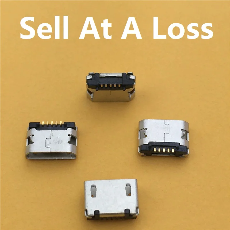

10pcs/lot Micro USB 5pin Female Connector G19 For Mobile Phone Micro USB Charging Socket Straight Mouth Free Shipping