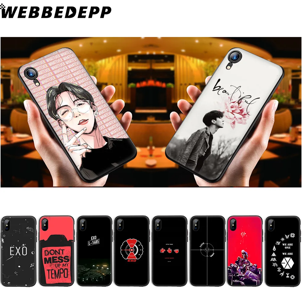 WEBBEDEPP Exo Bands K Pop Мягкий силиконовый чехол для iPhone 11 Pro Xr Xs Max X или 10 8 7 6 6S Plus 5 5S SE Case |