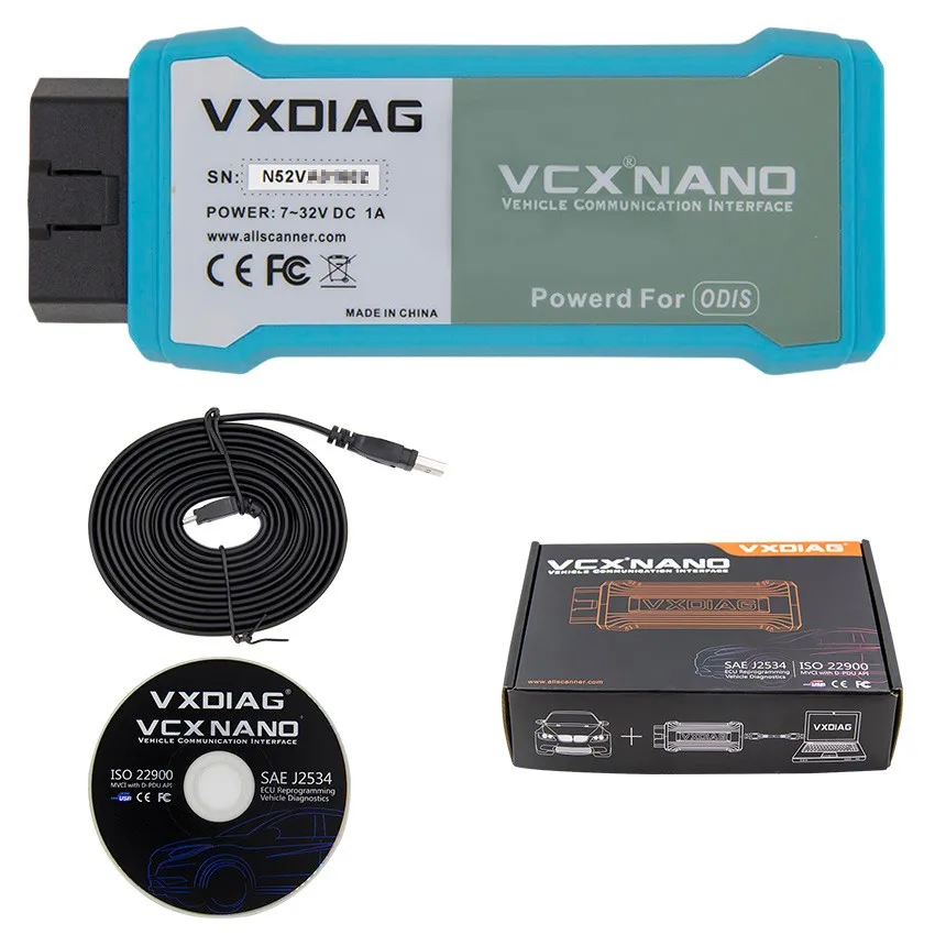Vvdiful VXDIAG VCX NANO поддерживает последнюю версию ODIS 4.4.1 протокол UDS с несколькими